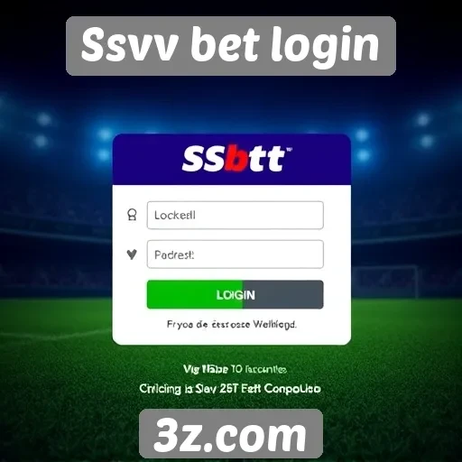 Interface e usabilidade do Ssvv bet login
